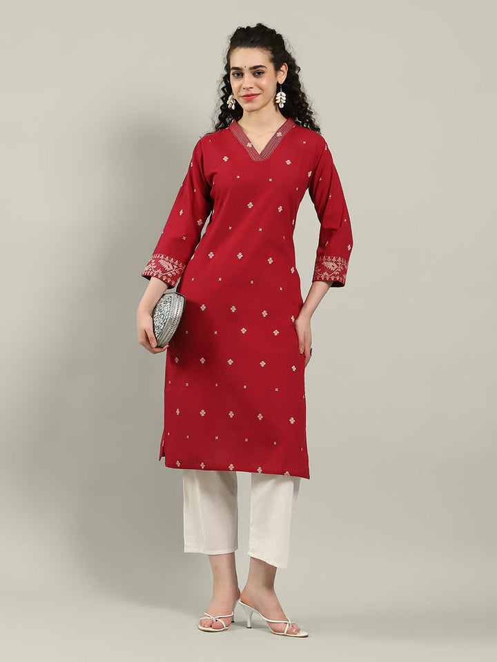 Printed Cotton Blend Kurta