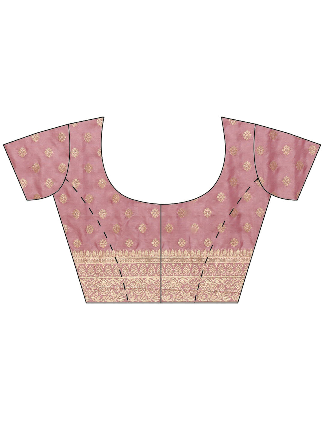 Zari Border Booti Art Handloom Woven Saree