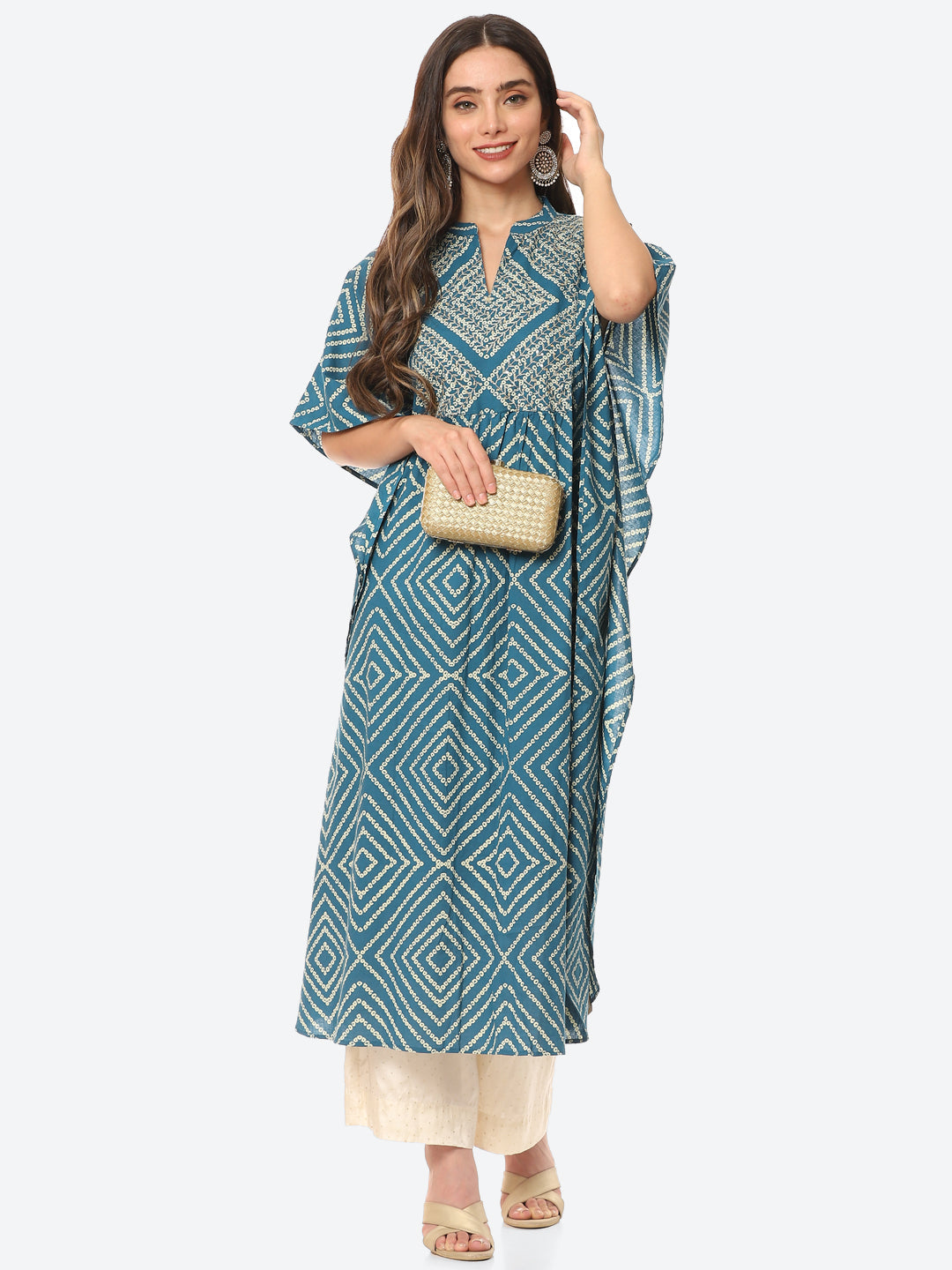 Printed Cotton Kaftan Kurta