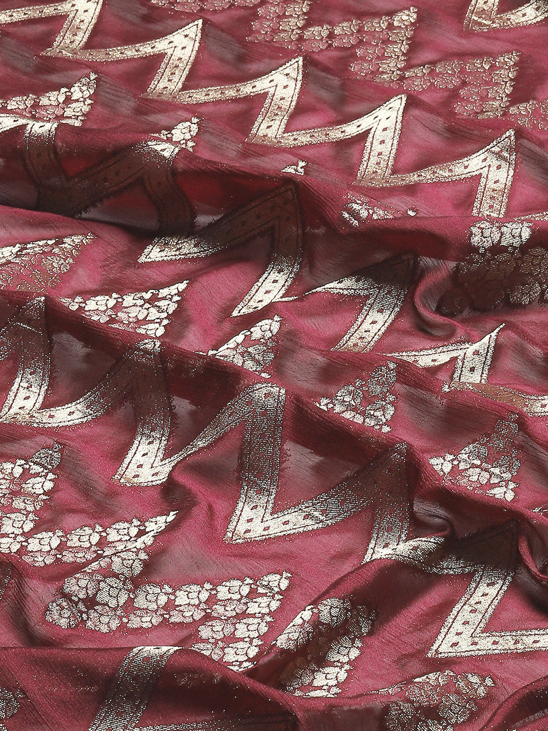 Zari Jaal Woven Georgette Saree