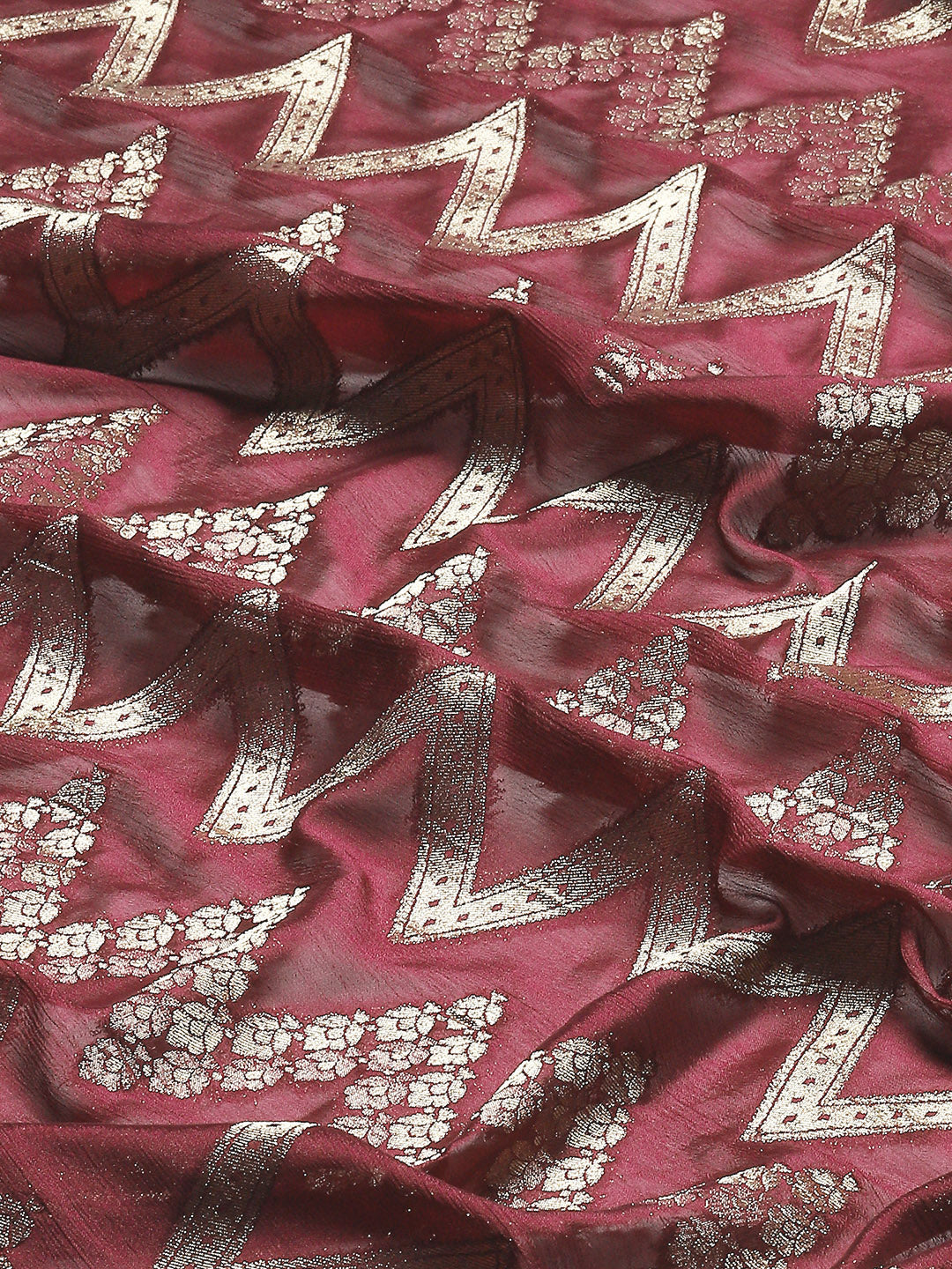 Zari Jaal Woven Georgette Saree