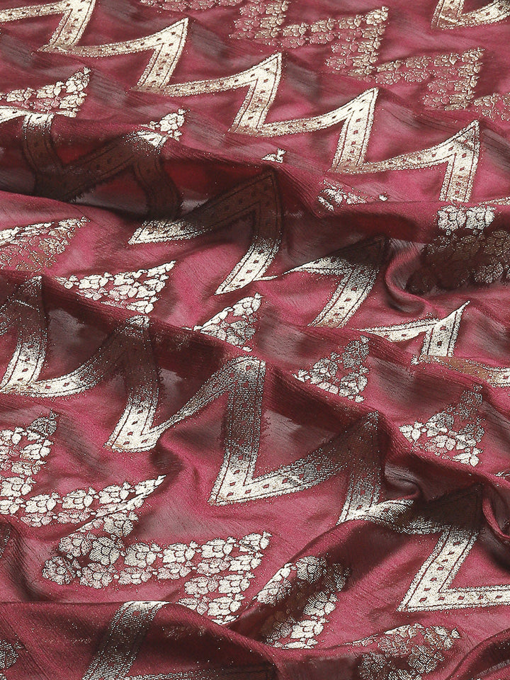 Zari Jaal Woven Georgette Saree