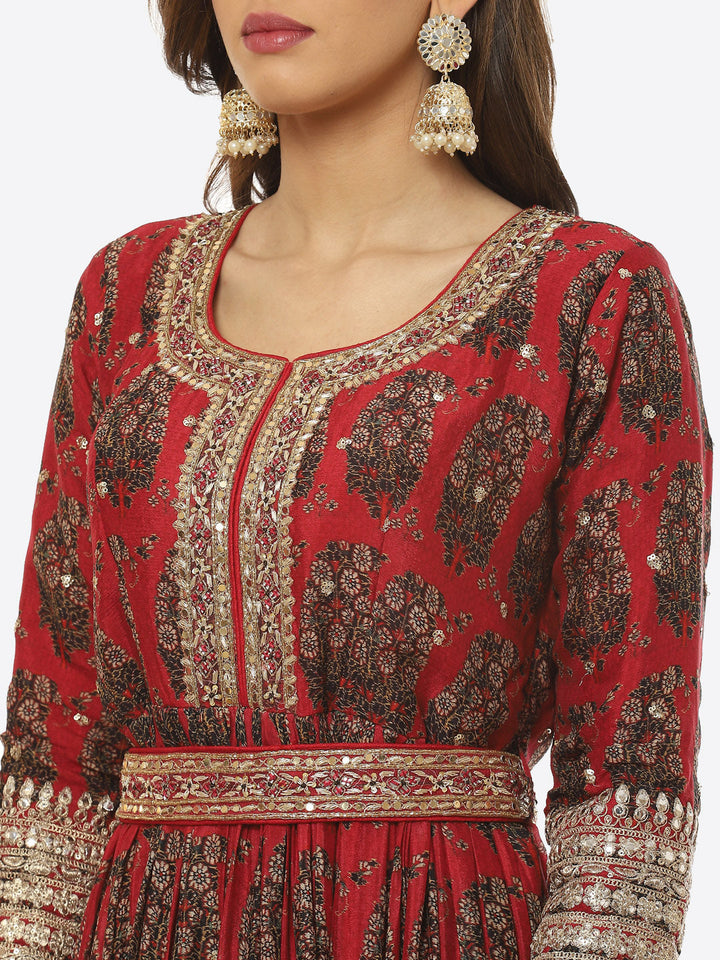 Printed Cotton Kurta With Chridar &amp; Dupatta