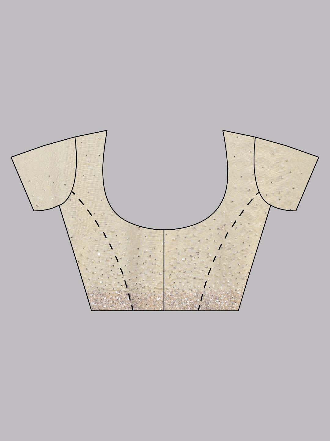Sequence Embroidery Tissue Saree