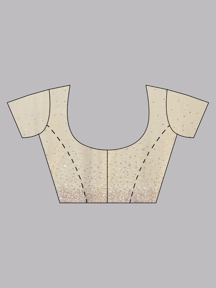 Sequence Embroidery Tissue Saree