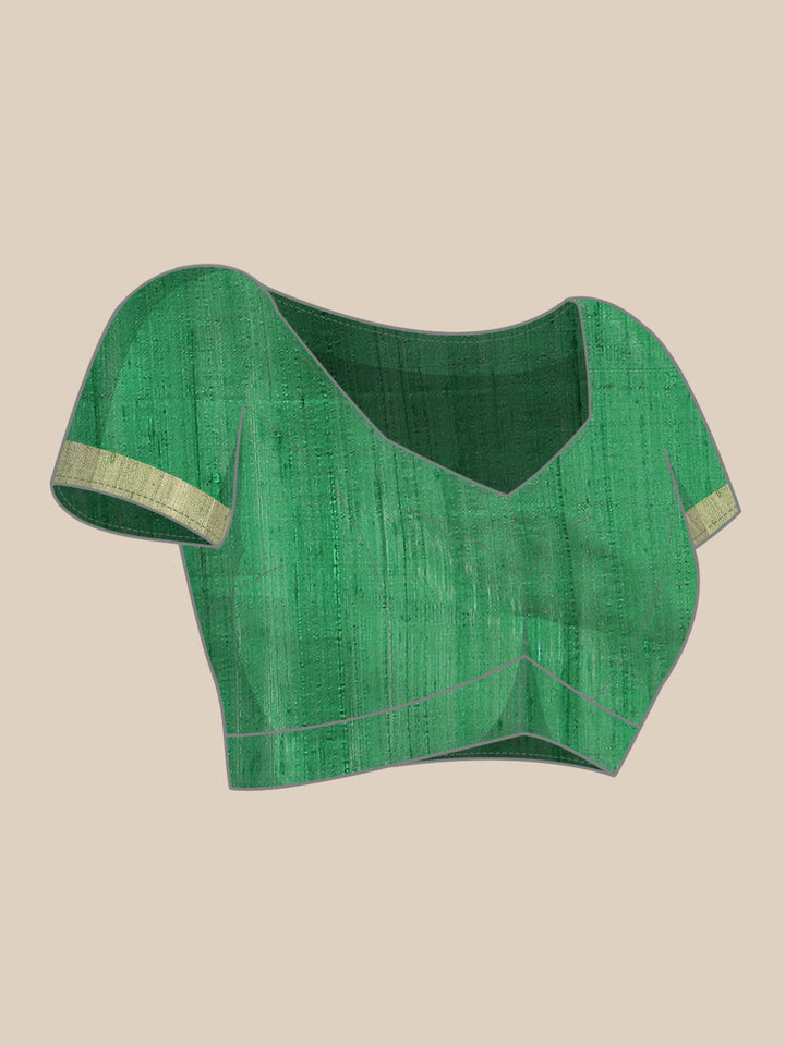 Green Handloom Woven Saree