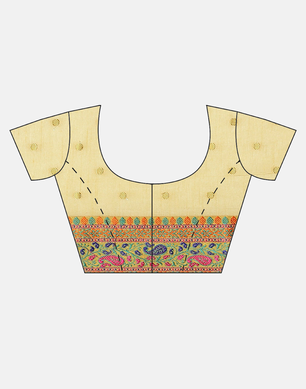 Woven Art Handloom Saree With Zari Booti Border