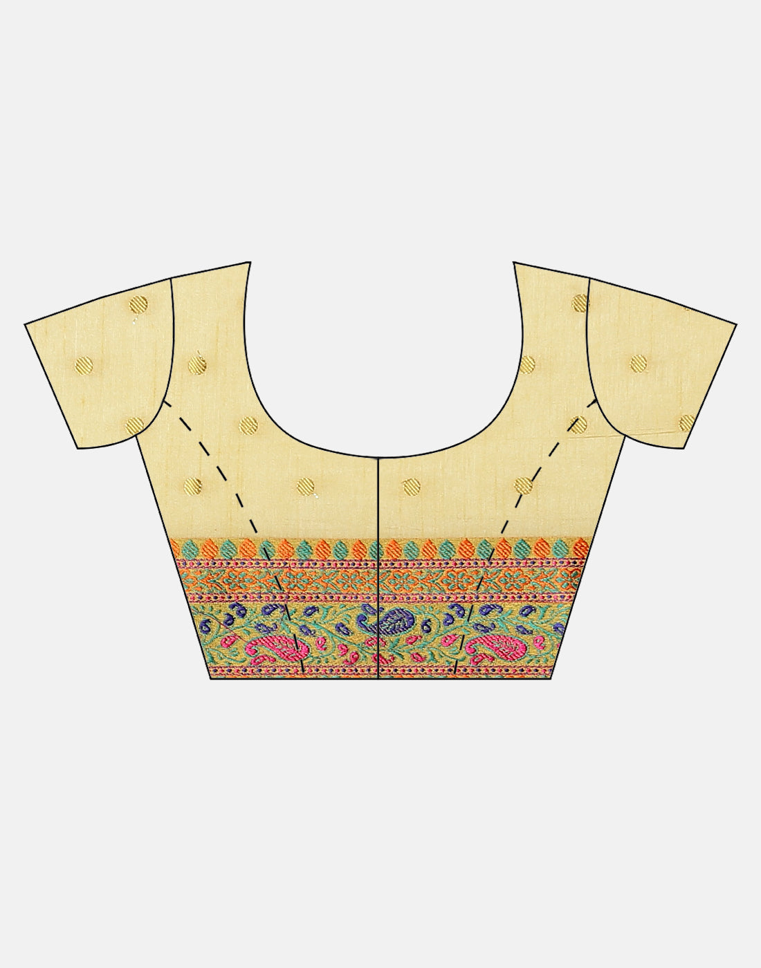 Woven Art Handloom Saree With Zari Booti Border