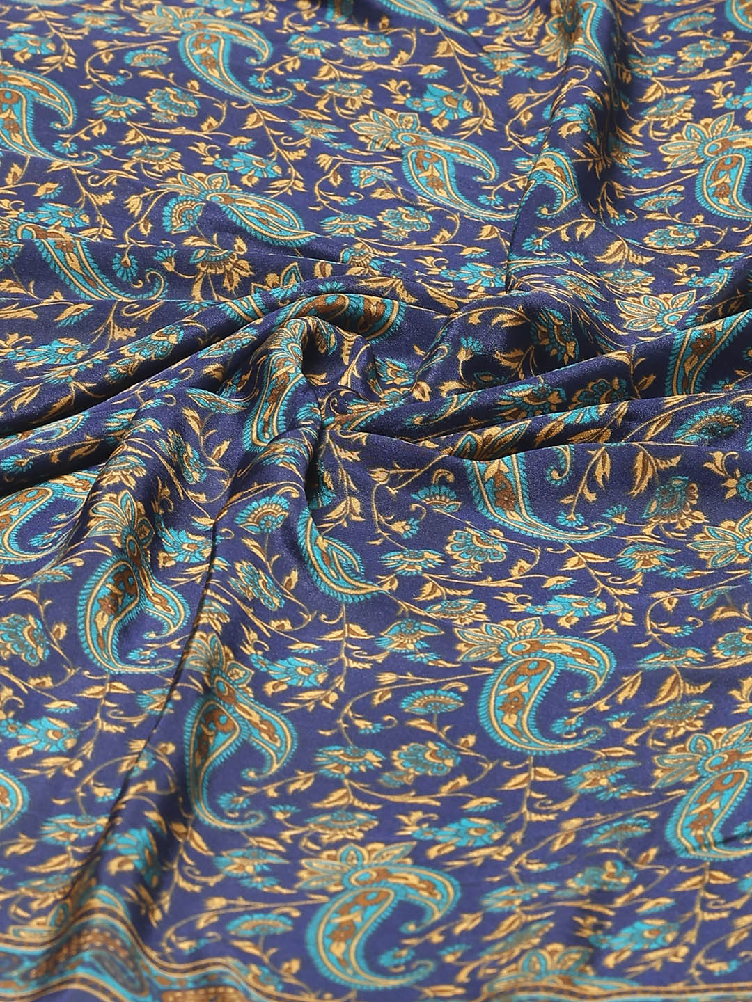 Floral Printed Crepe Woven Saree