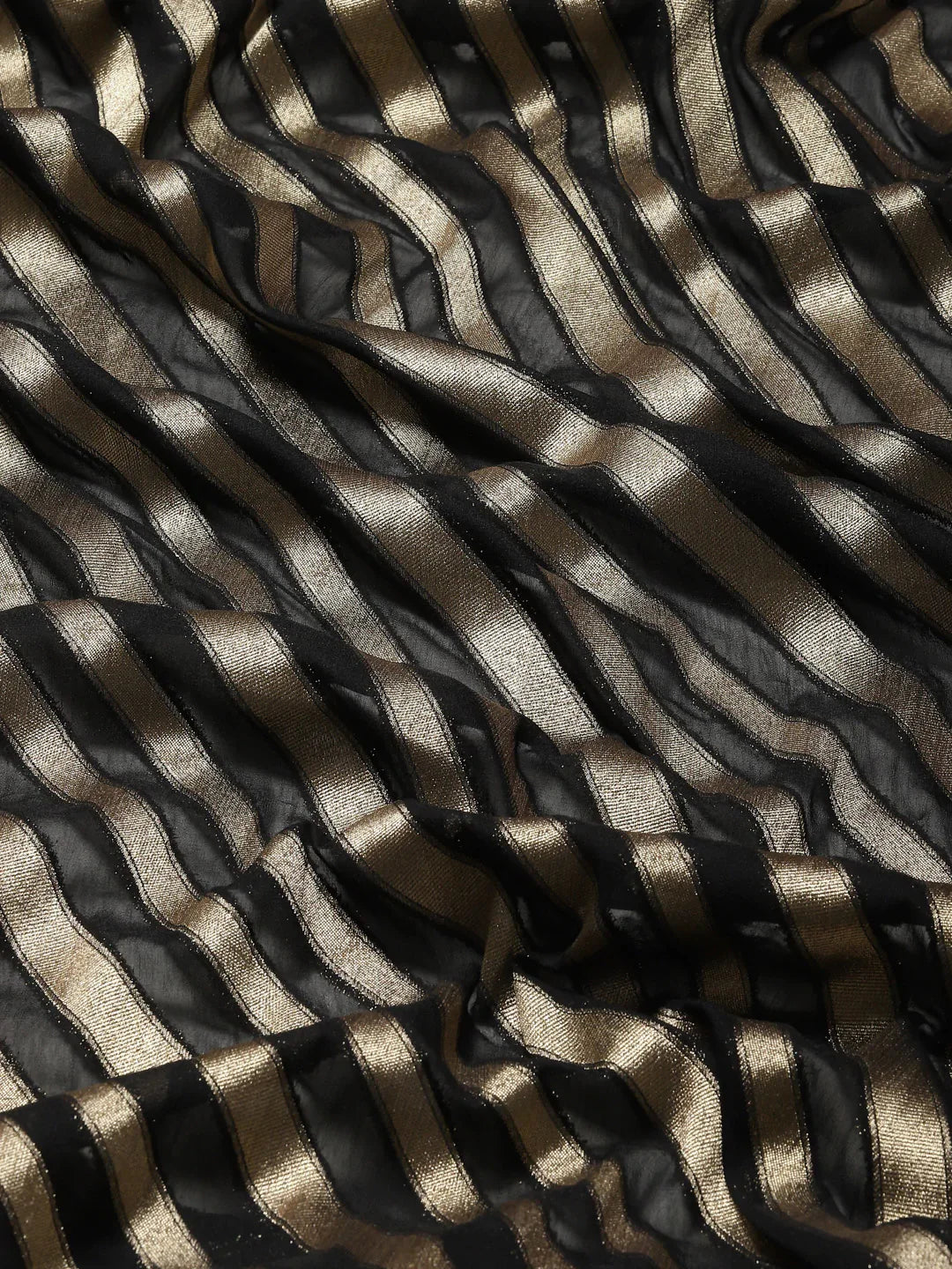 Zari Jaal Georgette Plain Saree