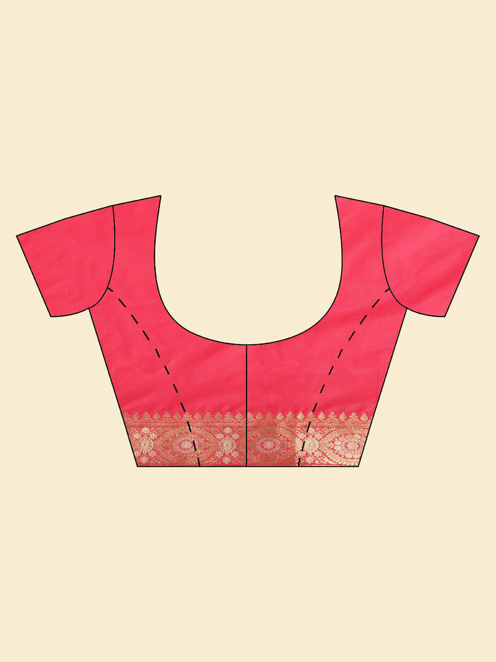 Zari Booti Woven Banarsi Saree