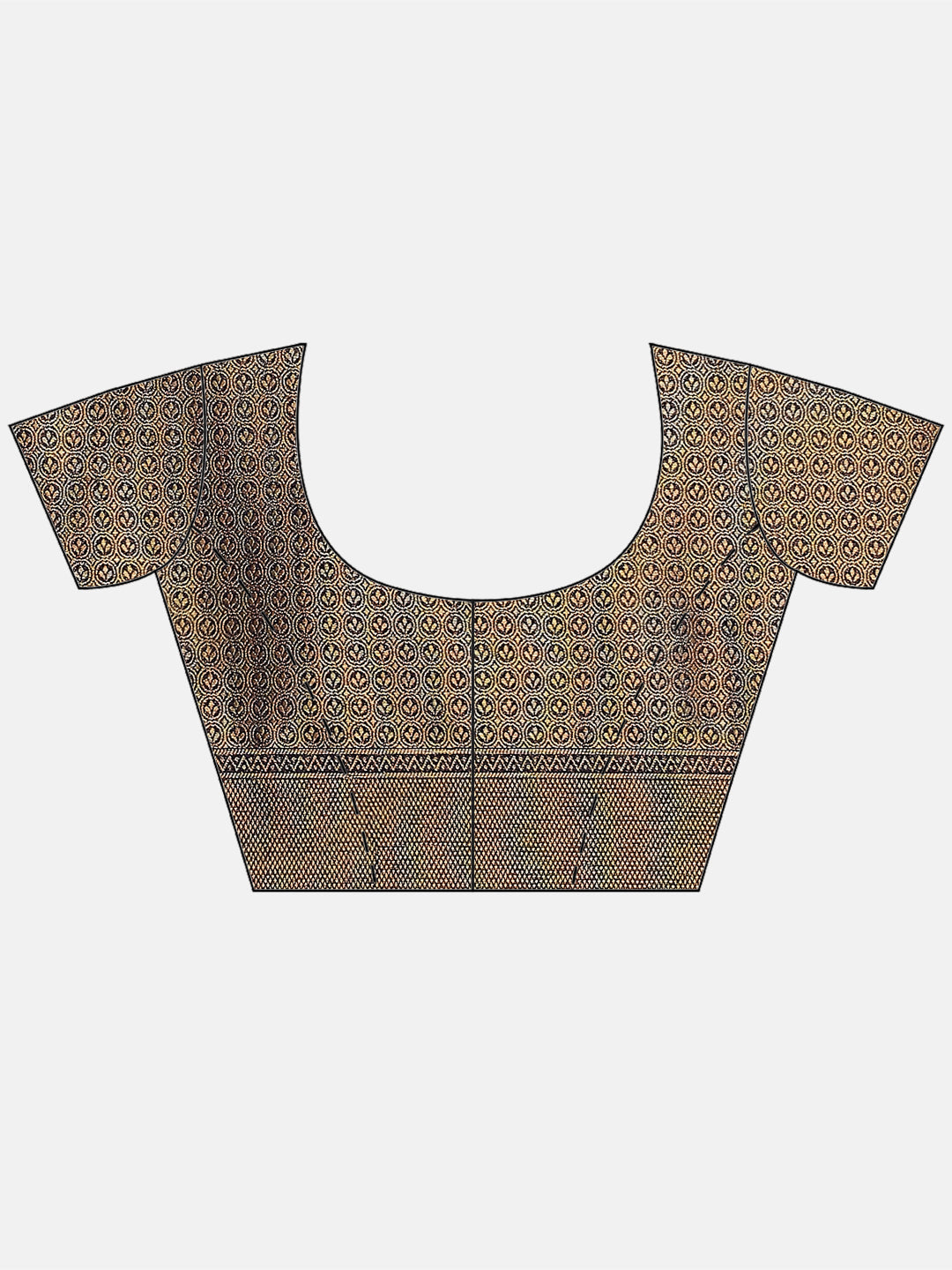 Brocade Zari Booti Art Handloom Woven Saree