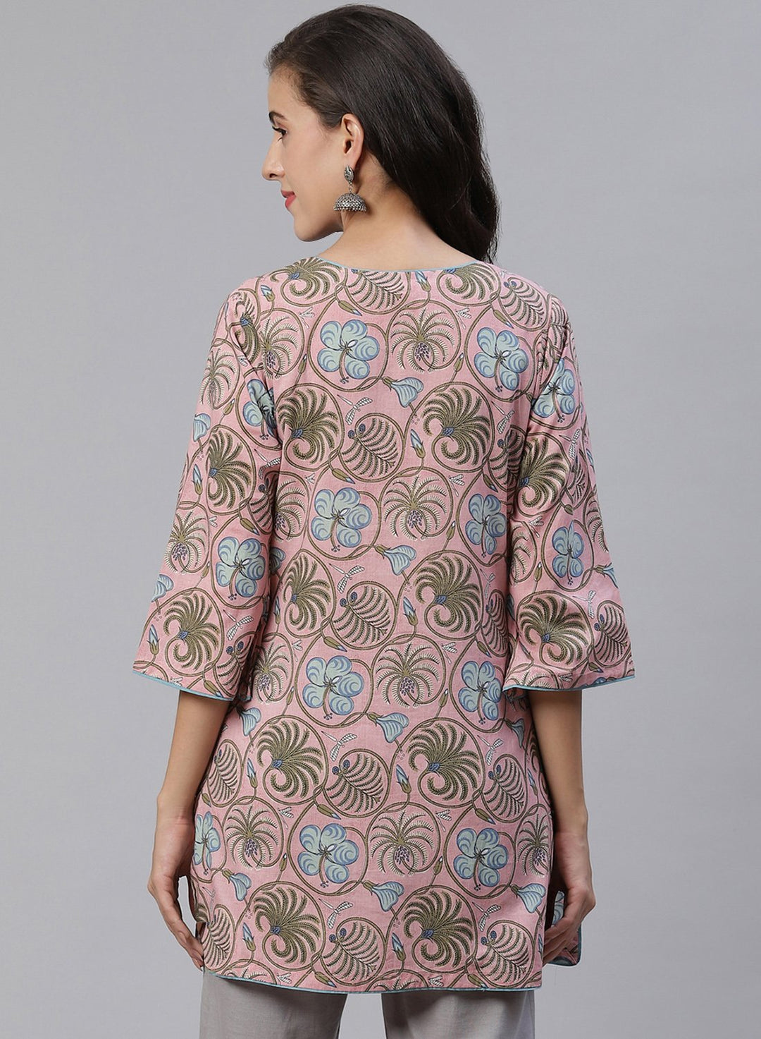 Printed Cotton Short Kurti