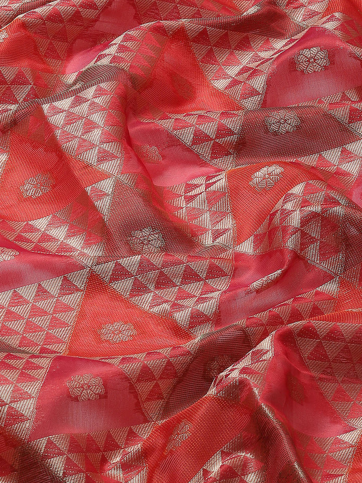 Zari Jaal Woven Cotton Saree