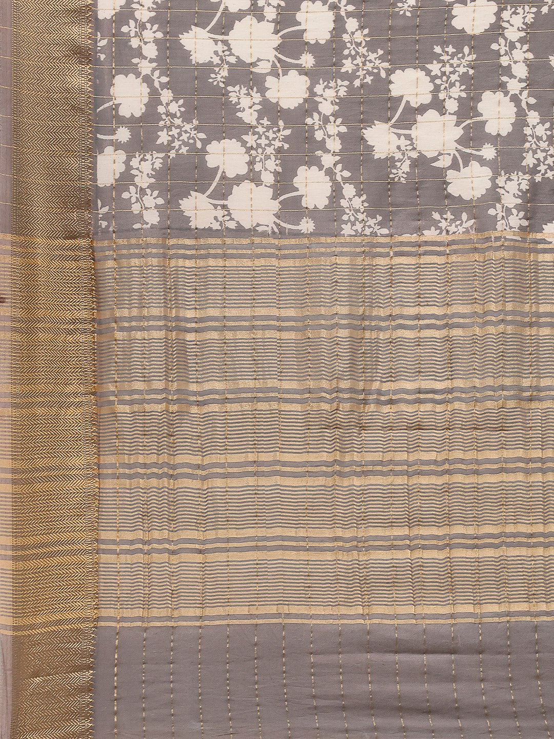 Floral Printed Art Silk Saree