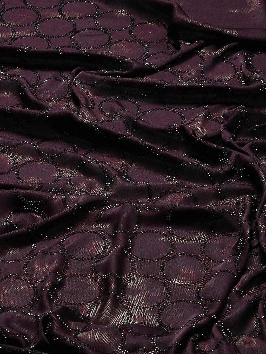Embellished Stone Satin Saree