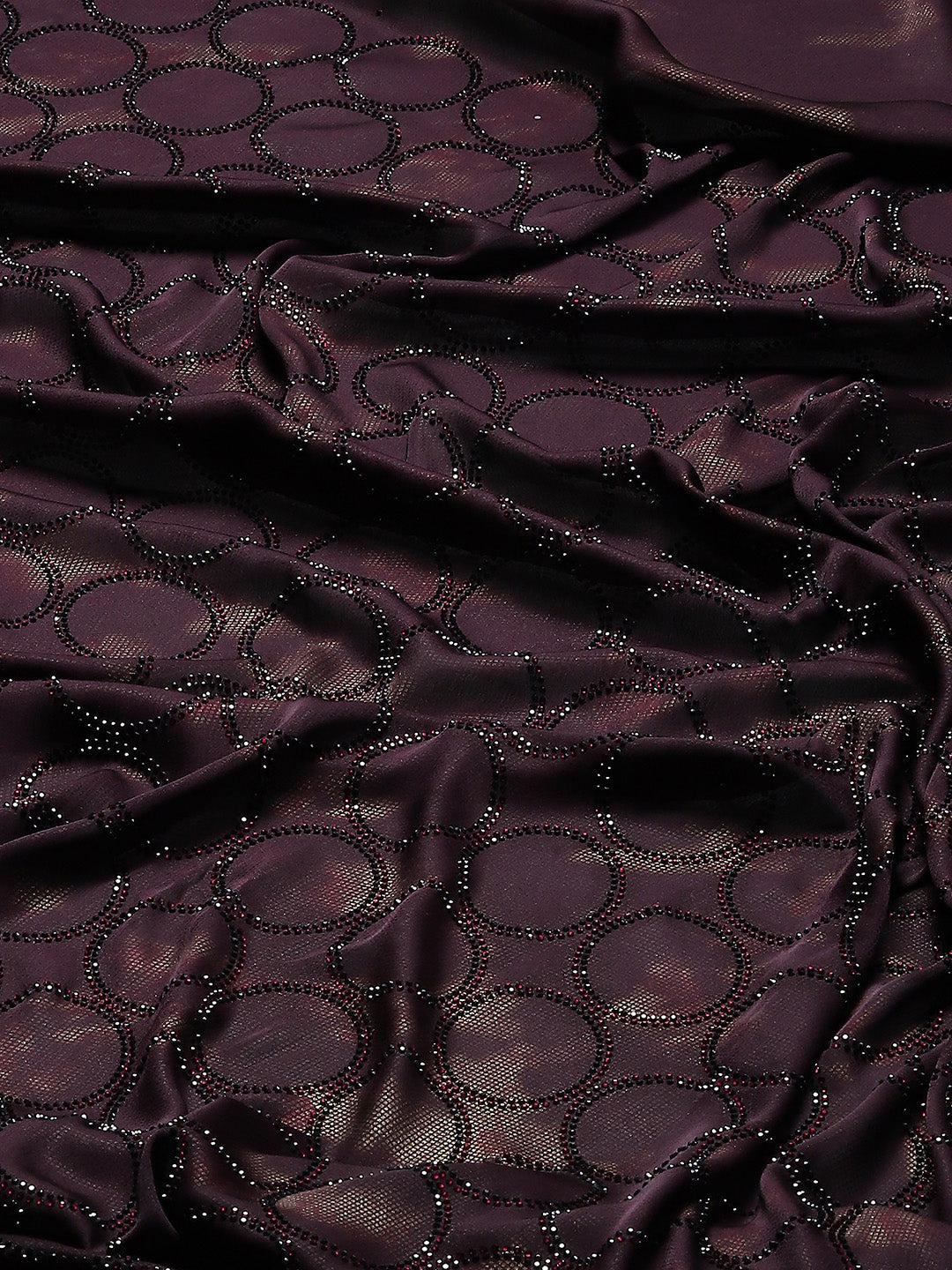 Embellished Stone Satin Saree