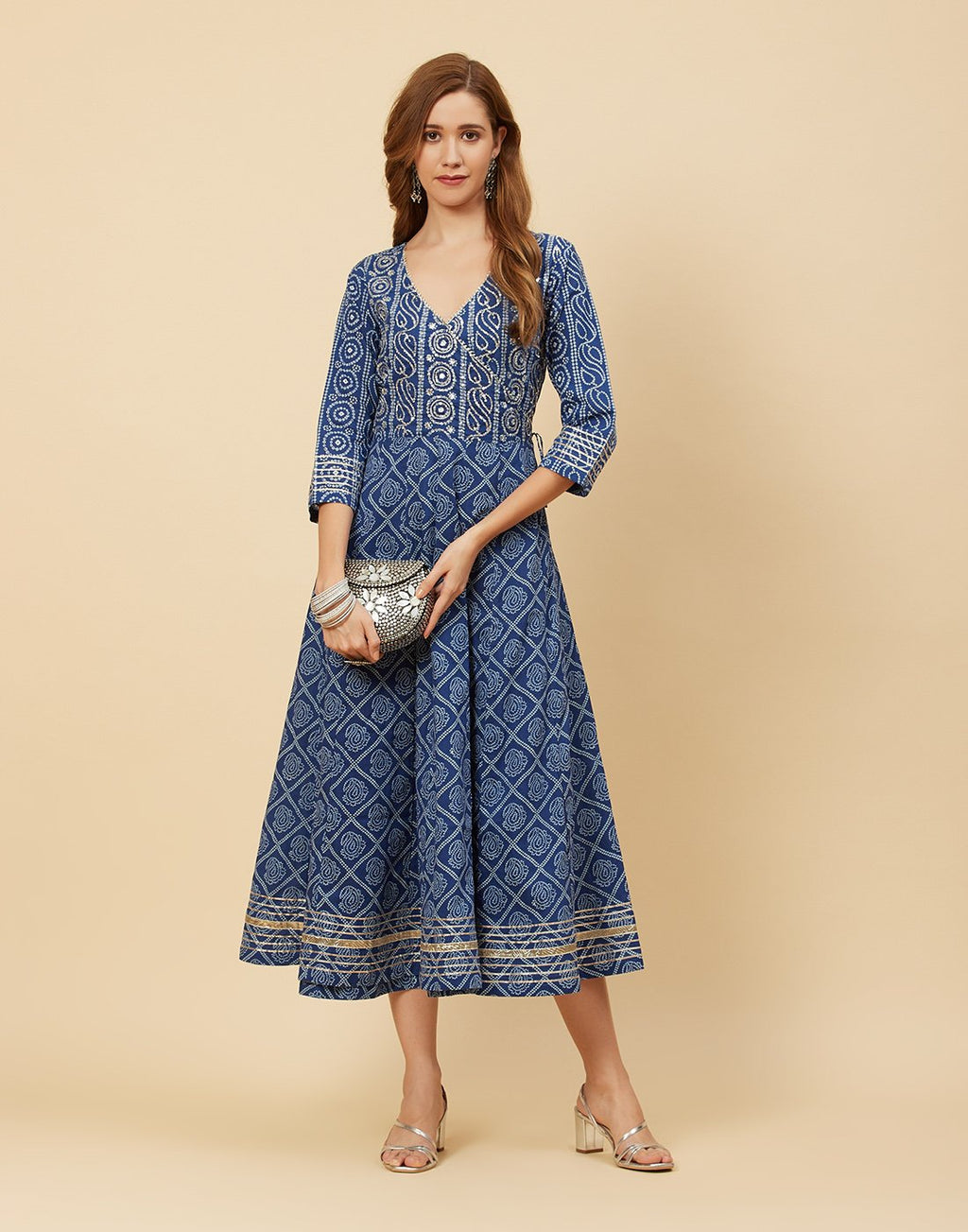 Printed Cotton Anarkali Kurti