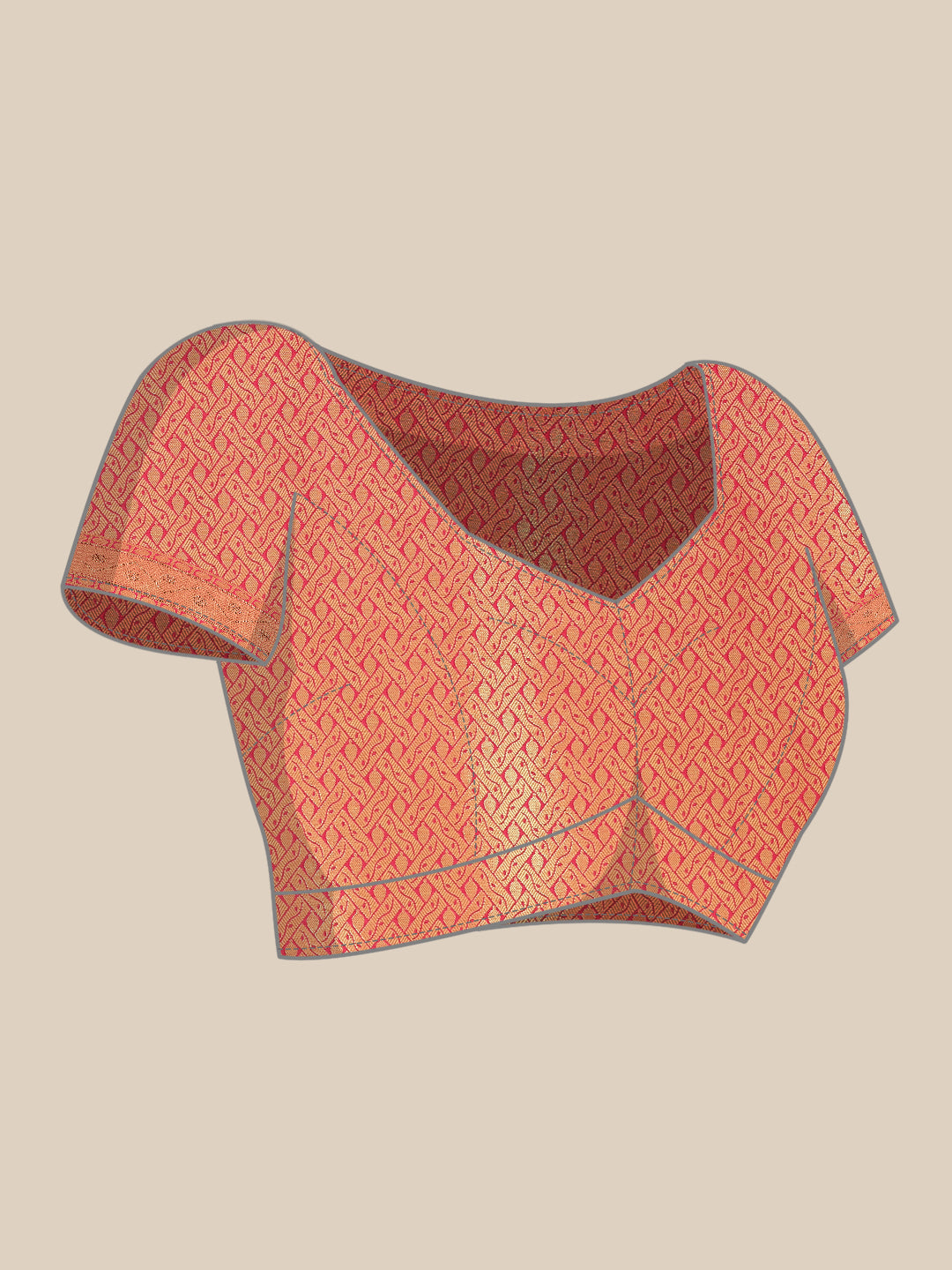 Brocade Art Handloom Saree with Stone Booti