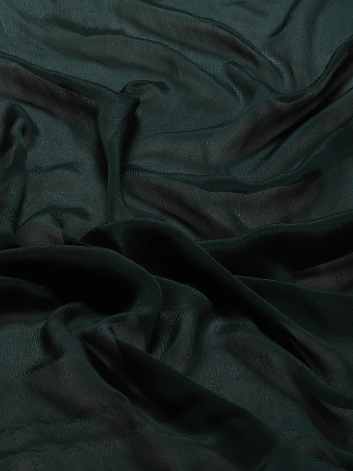 Zari Border Plain Crepe Saree