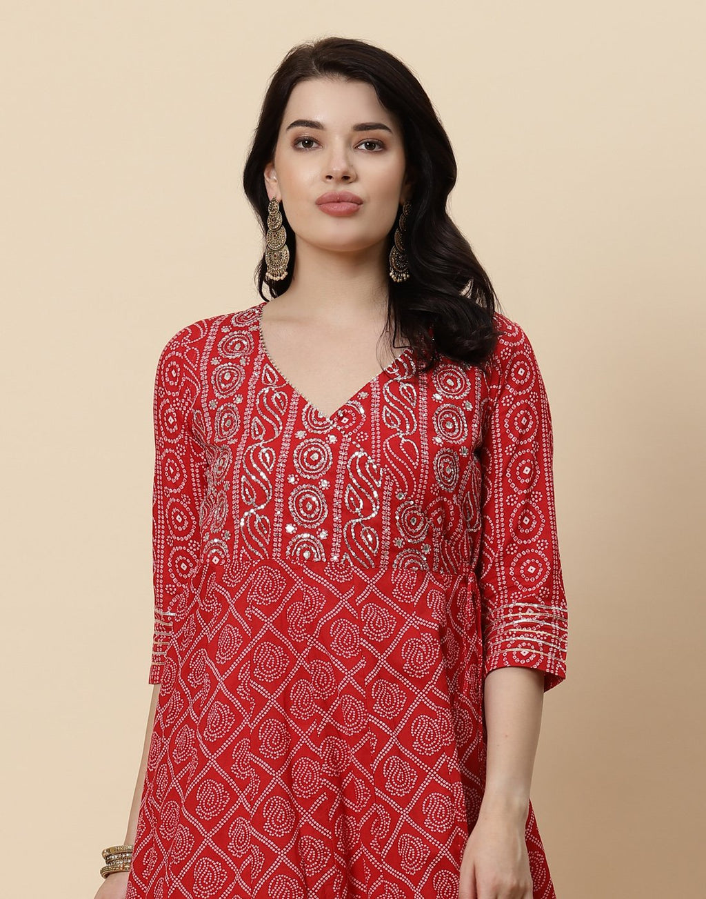 Printed Cotton Anarkali Kurti