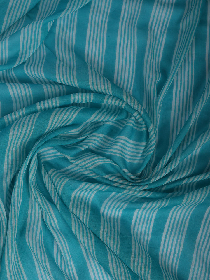 Printed Cotton Blend Kurta With Pant &amp; Dupatta