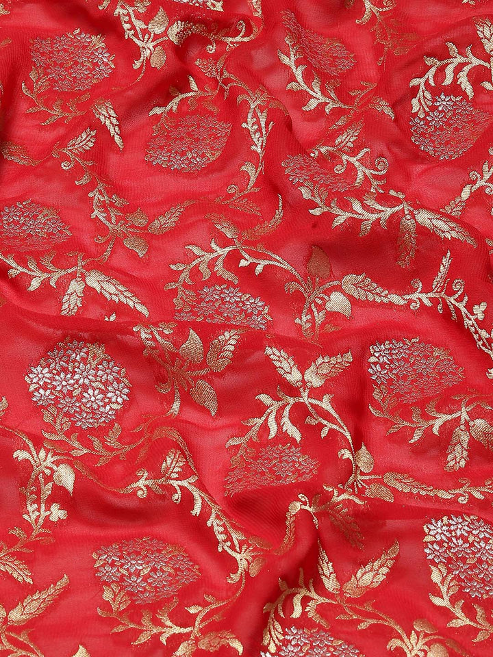 Zari Border Booti Handloom Woven Saree
