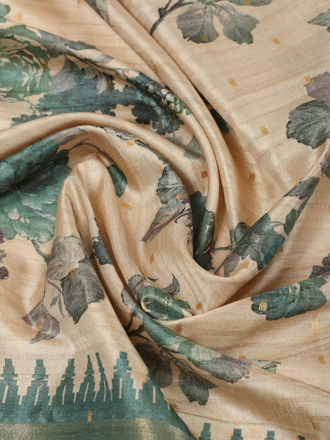 Digital Floral Printed Art Silk Saree