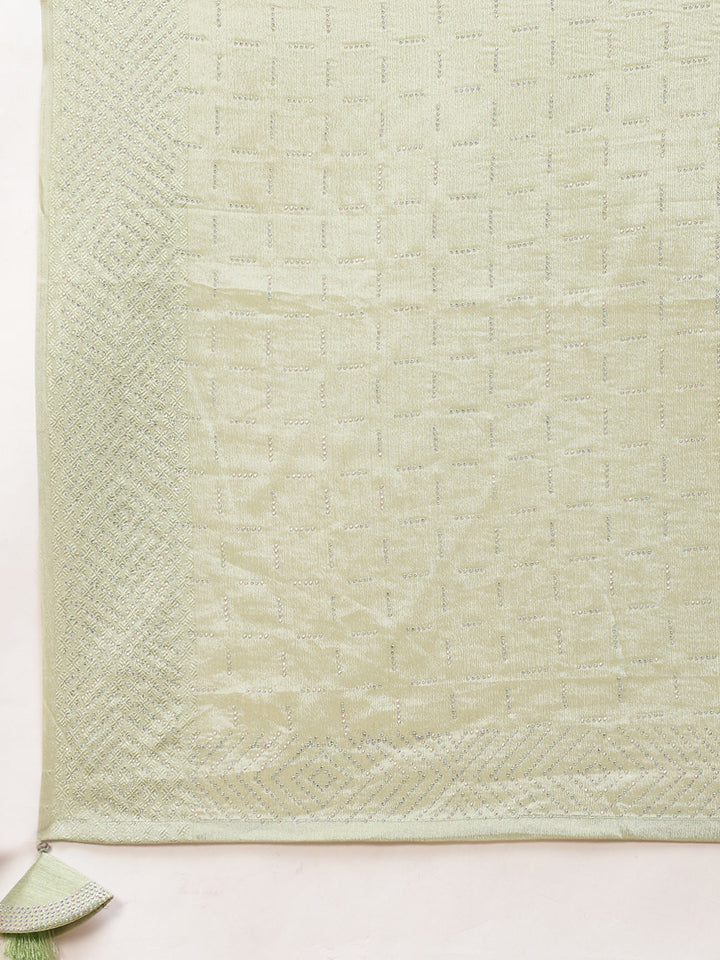Stone Georgette Plain Saree
