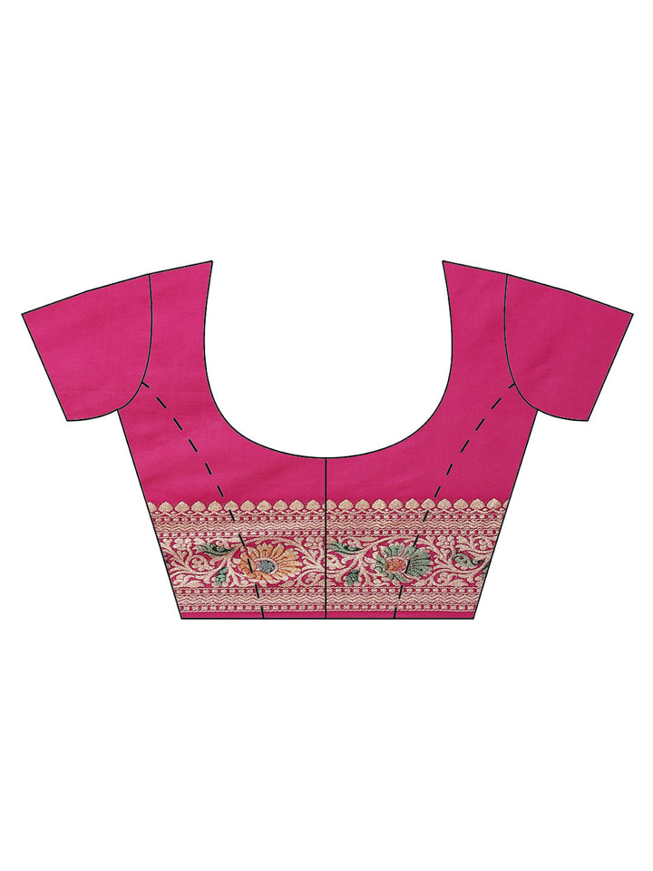 Zari Jaal Banarasi Woven Saree