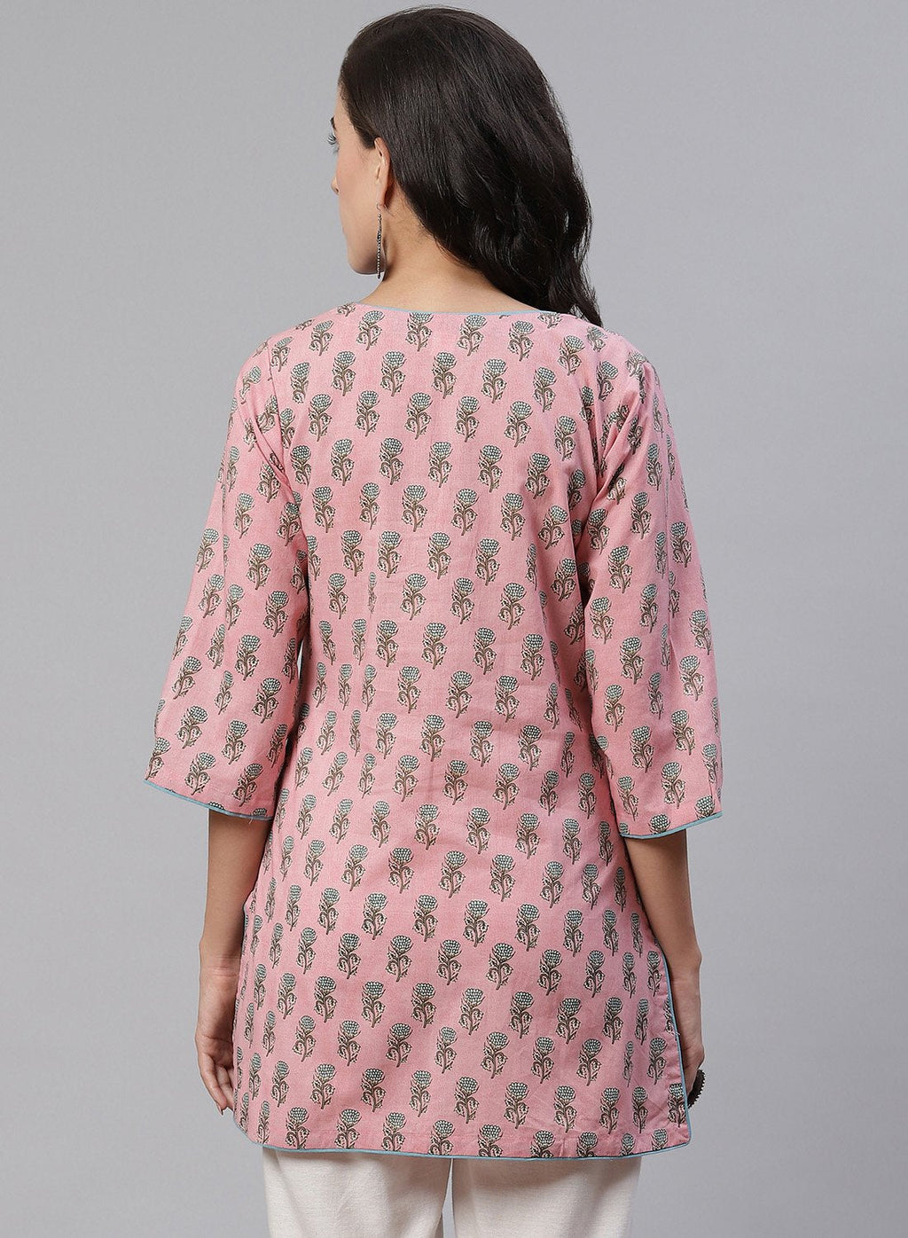 Printed Cotton Short Kurti