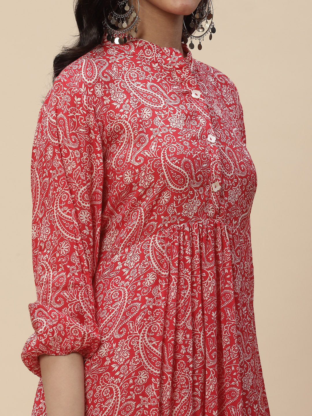 Printed Muslin Kurta With Printed Pants