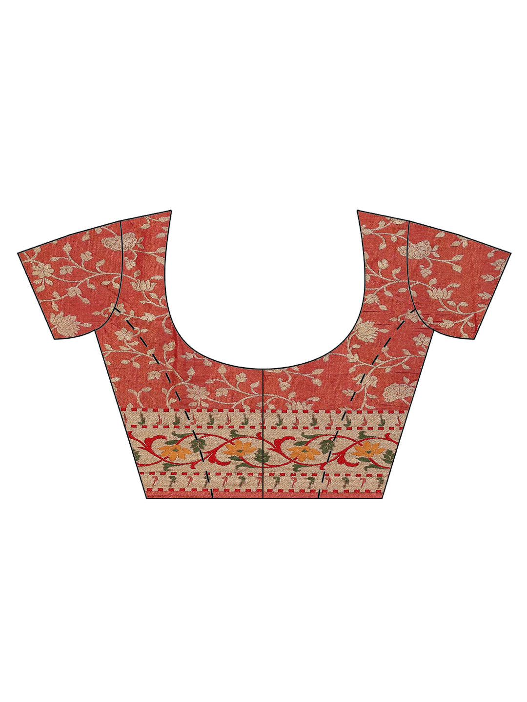 Brocade Zari Jaal Handloom Woven Saree