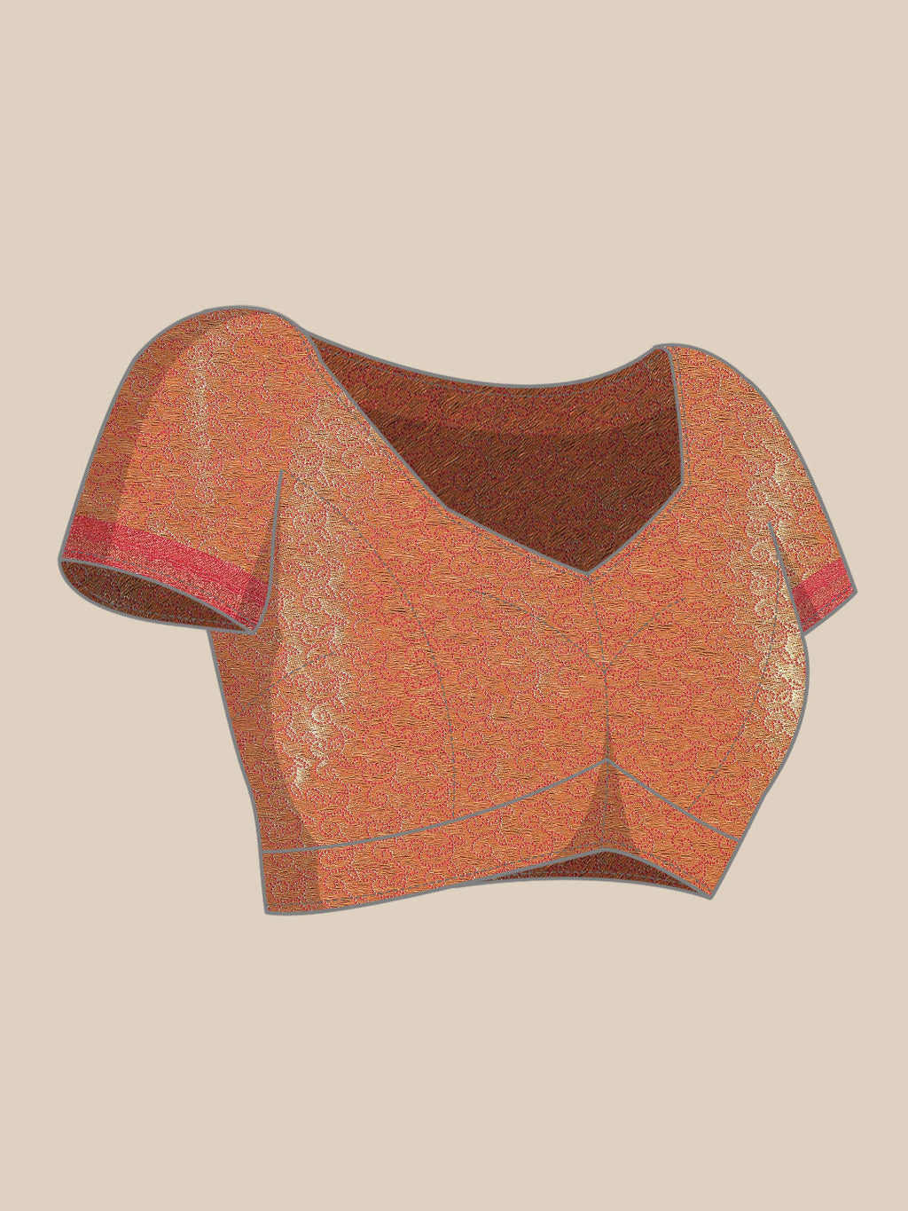 Brocade Zari Jaal Art Handloom Woven Saree