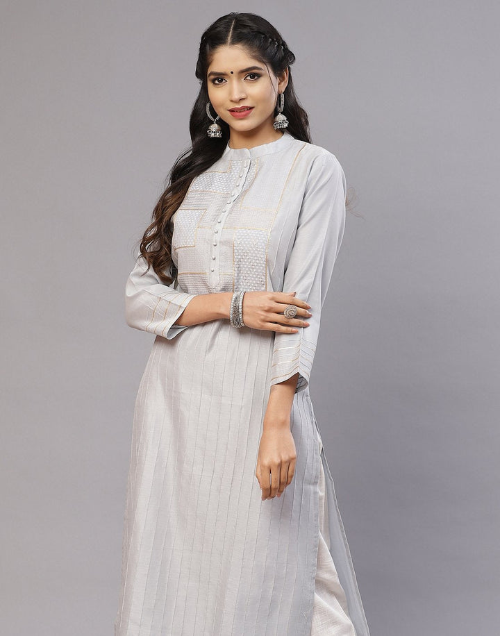 Aumre Chanderi Kurta