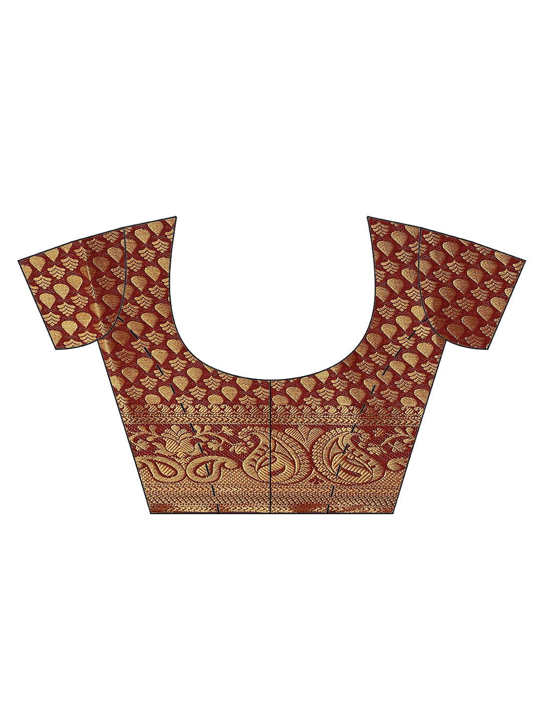 Zari Border Booti Art Handloom Woven Saree