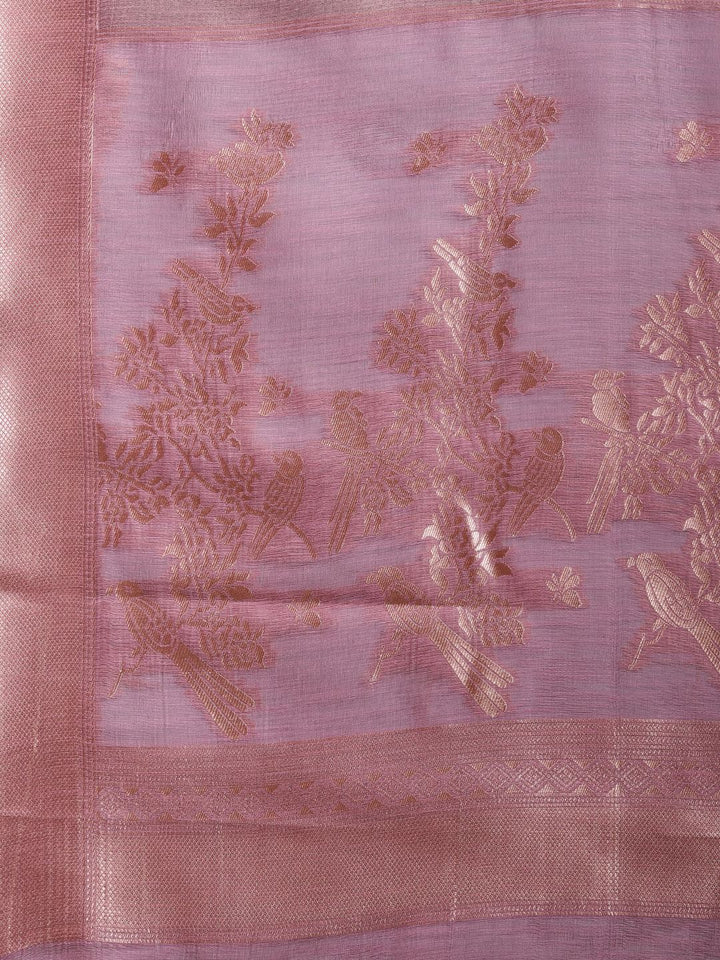 Woven Design Linen Blend Saree
