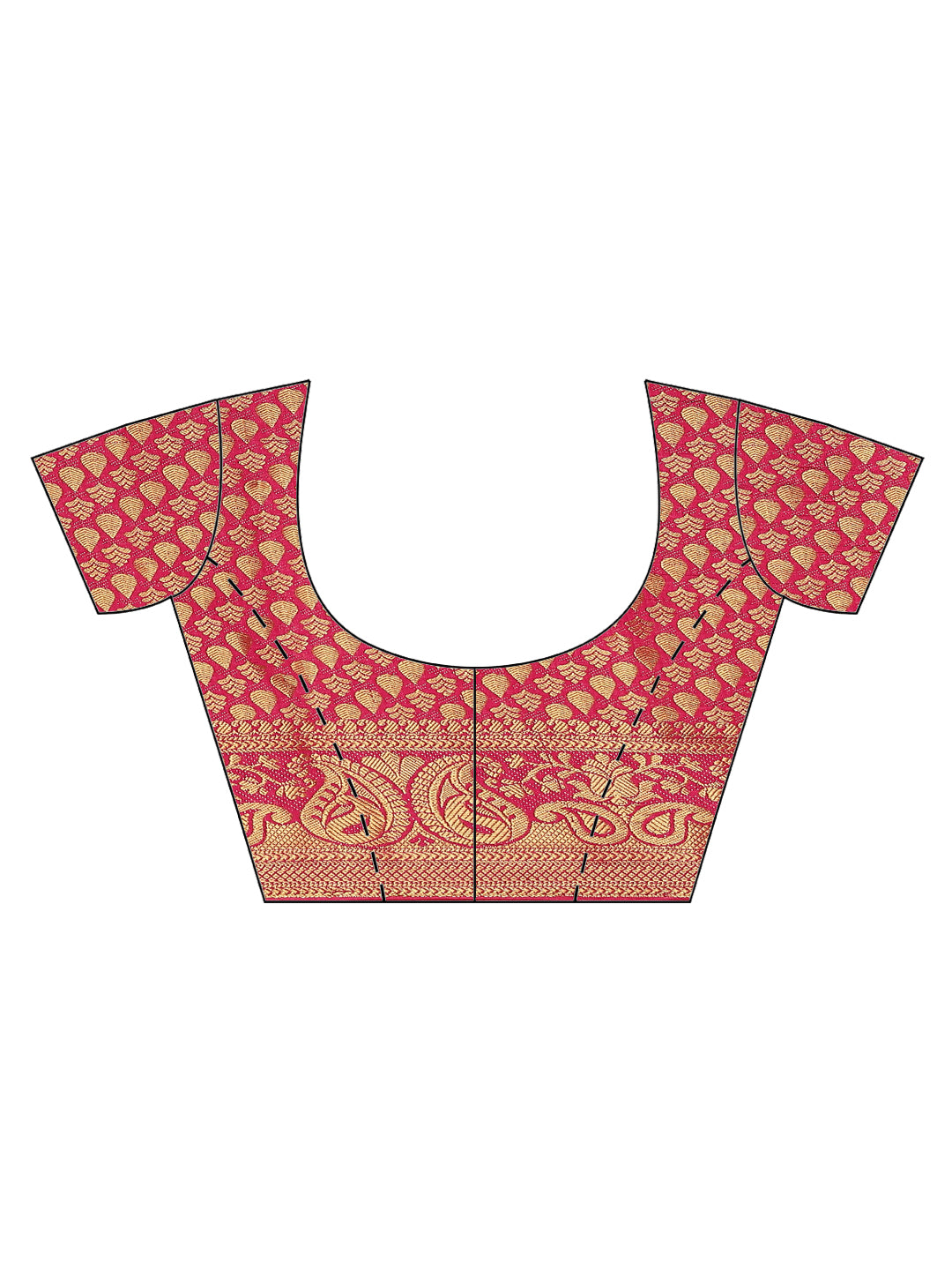 Zari Border Booti Art Handloom Woven Saree