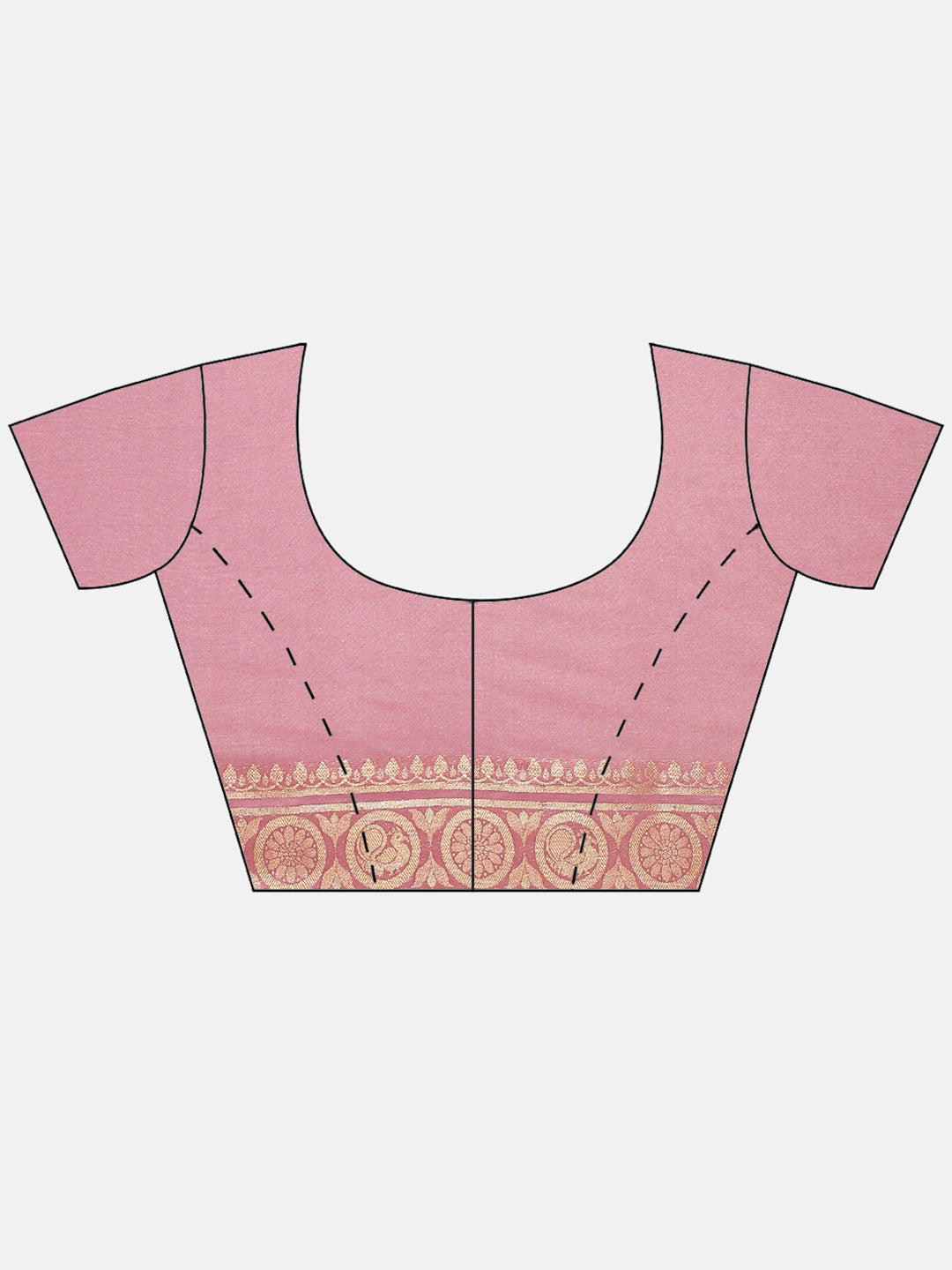 Brocade Zari Jaal Art Handloom Saree with Running blouse