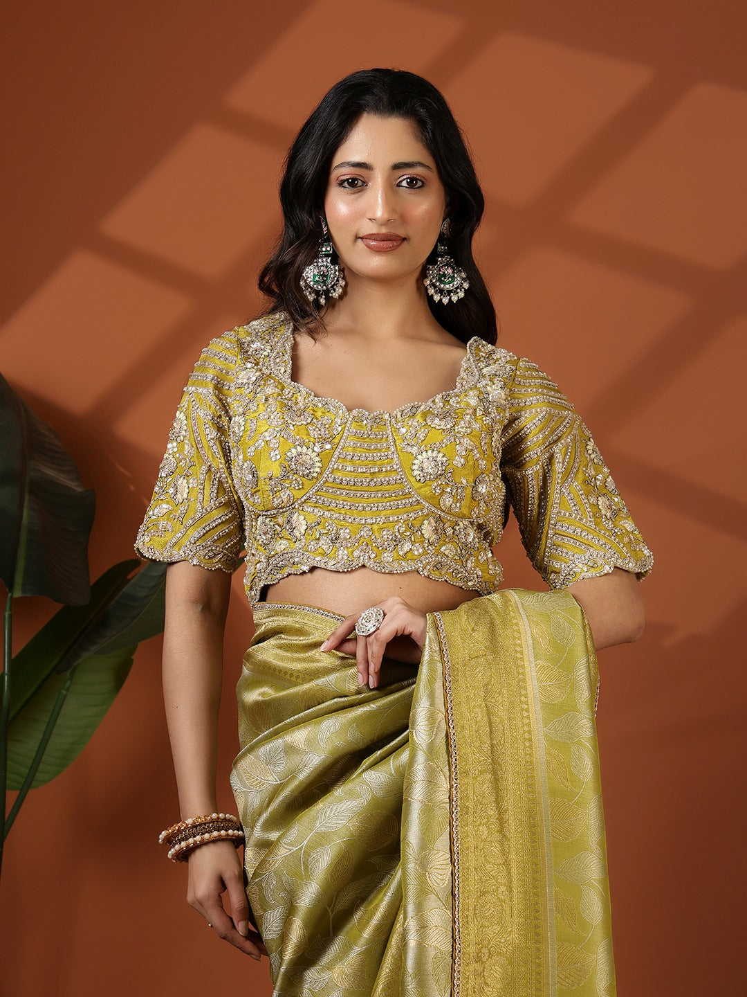 Embroidered Banarasi Saree