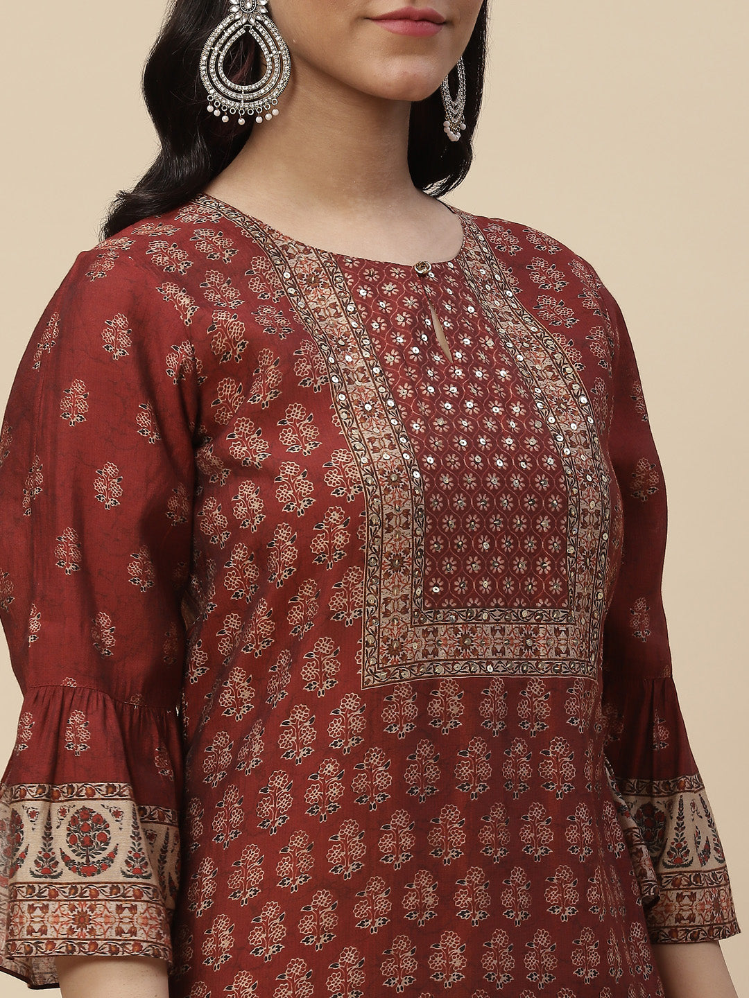 Digital Printed Crepe Kurta