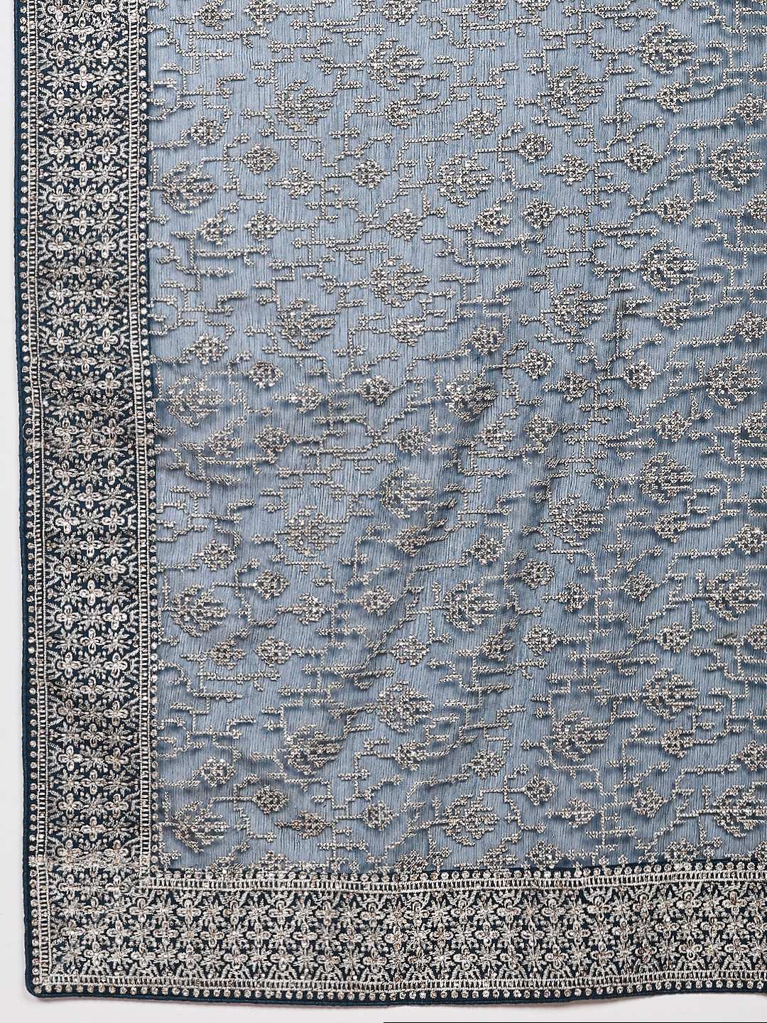 Embroidered Georgette Saree