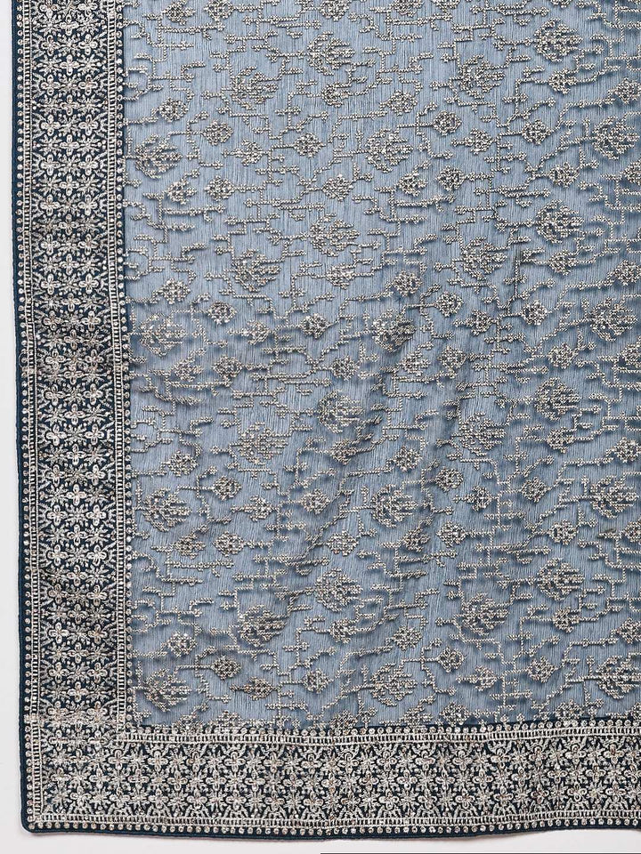 Embroidered Georgette Saree