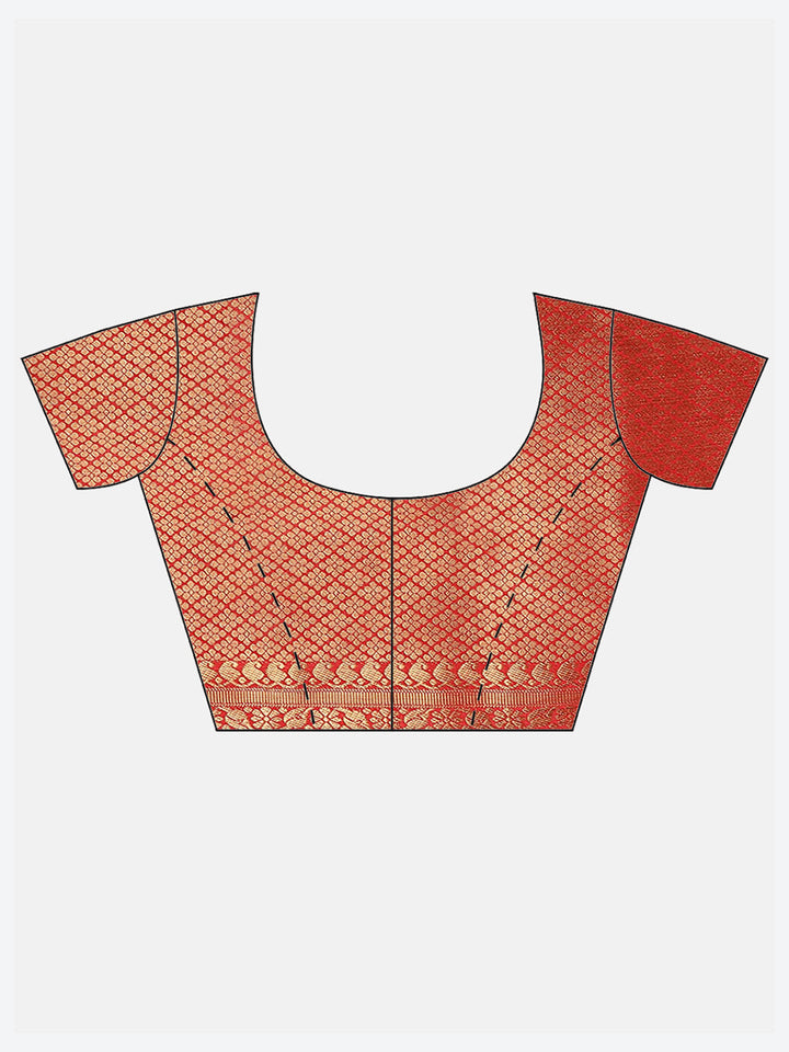 Zari Border Booti Work Art Handloom Woven Saree