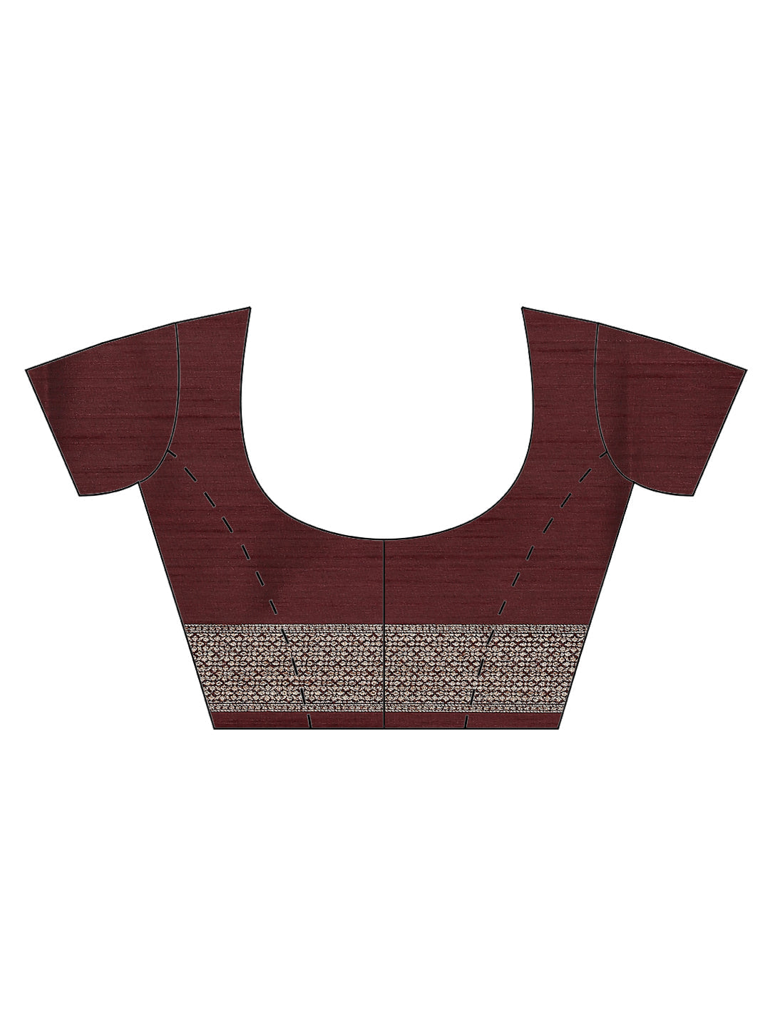 Zari Border Booti Tussar Woven Saree
