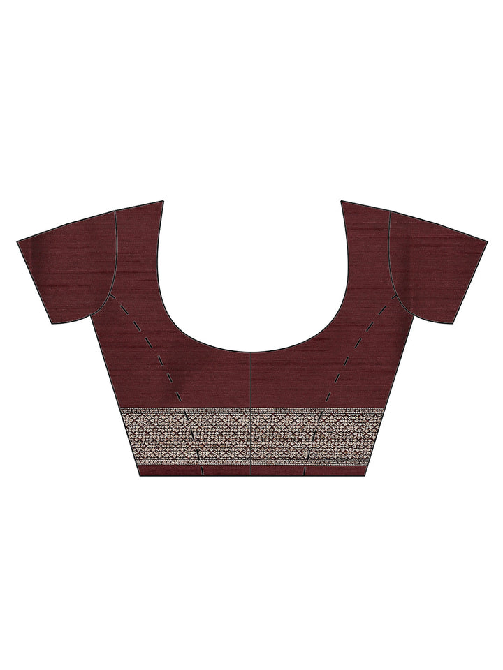 Zari Border Booti Tussar Woven Saree