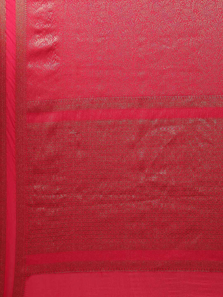 Plain Crepe Saree