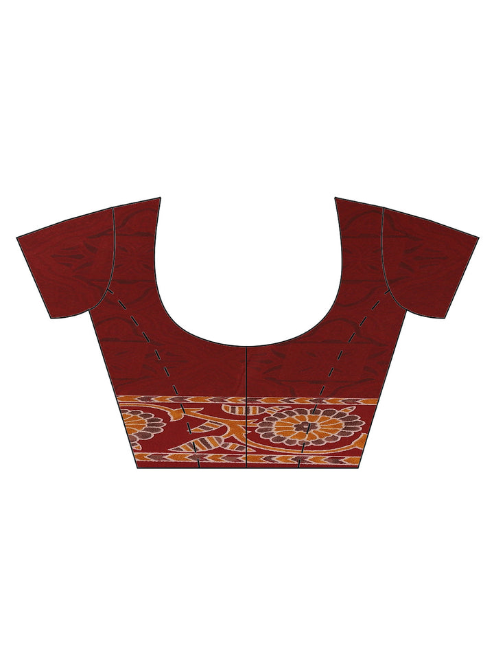 Digital Printed Crepe Saree