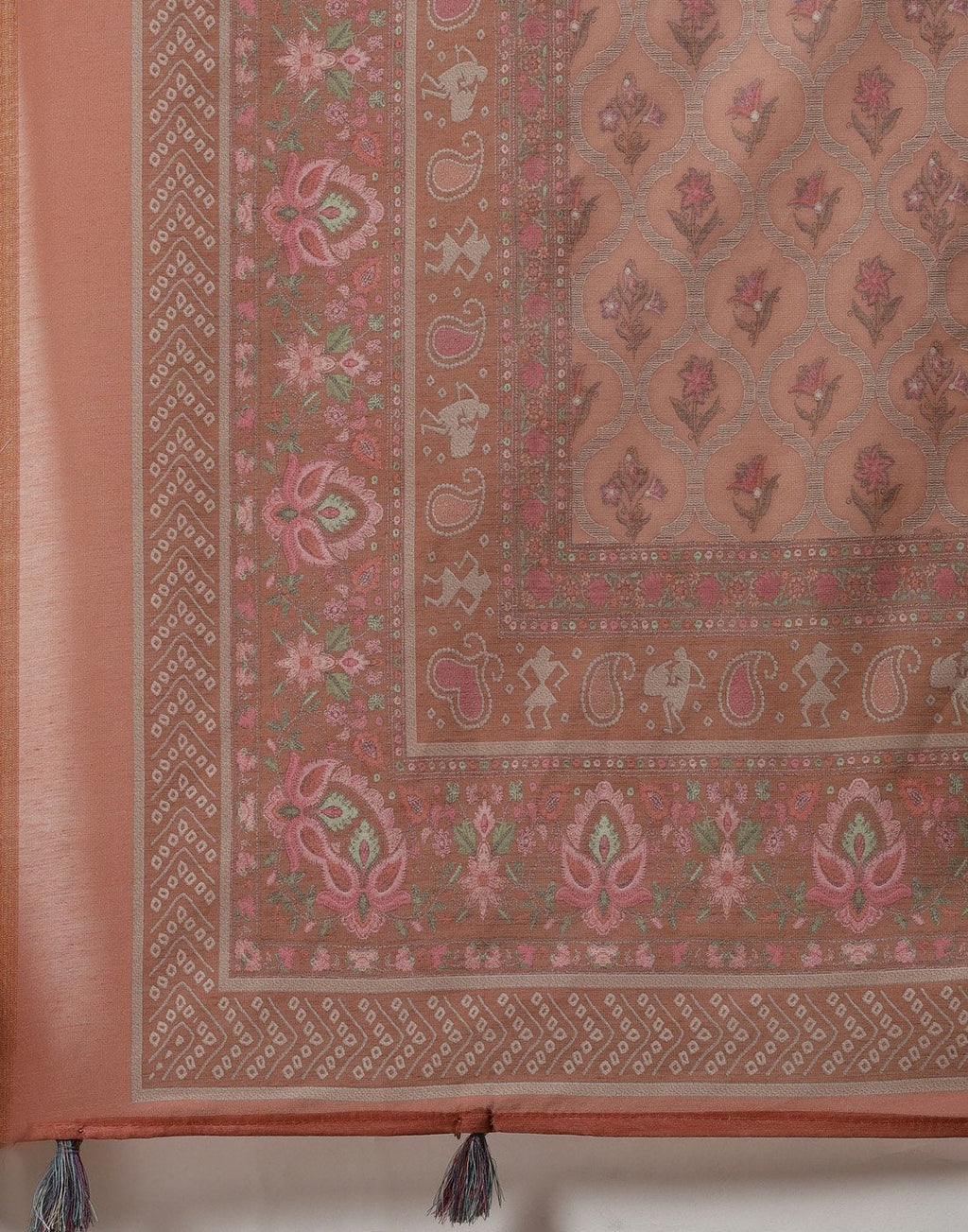 Printed Chanderi Suit Piece