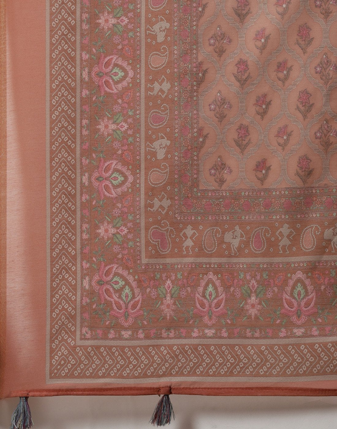 Printed Chanderi Suit Piece